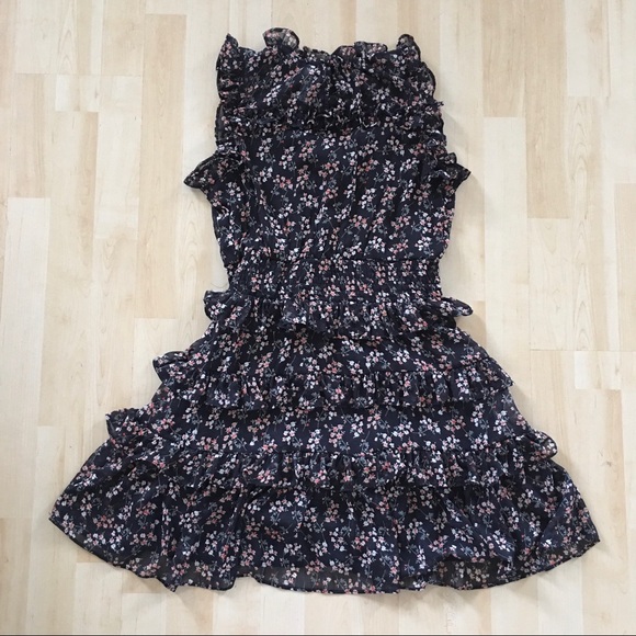 Design Lab floral sleeveless tiered ruffle dress - Picture 5 of 8